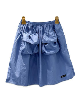 女款棉质蕾丝边双袋半裙la017