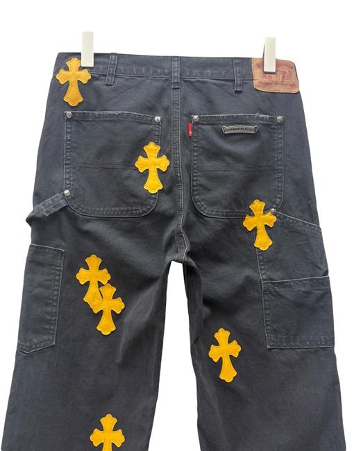 男款彩色十字架牛仔裤长裤he009 商品图2