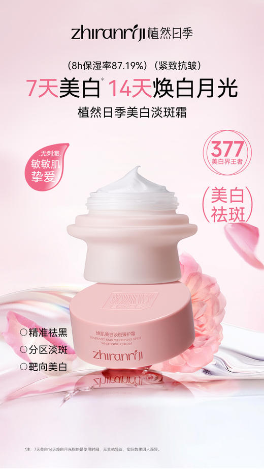 植然日季-焕肌美白淡斑臻护霜55g 商品图0