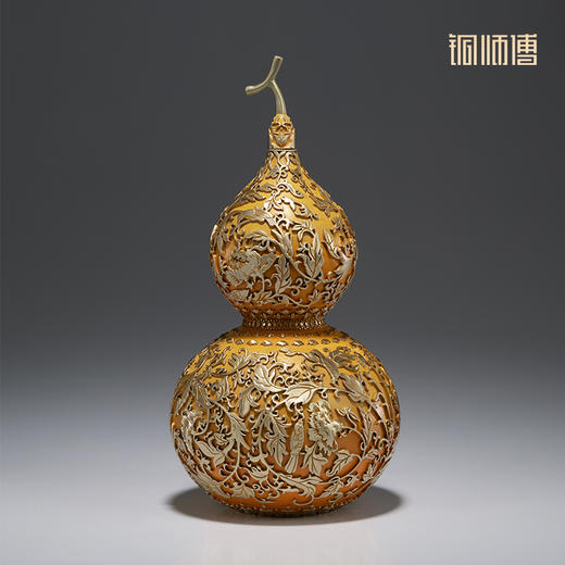 铜师傅《福禄临门》客厅桌面铜葫芦摆件 家居装饰工艺品 商品图1