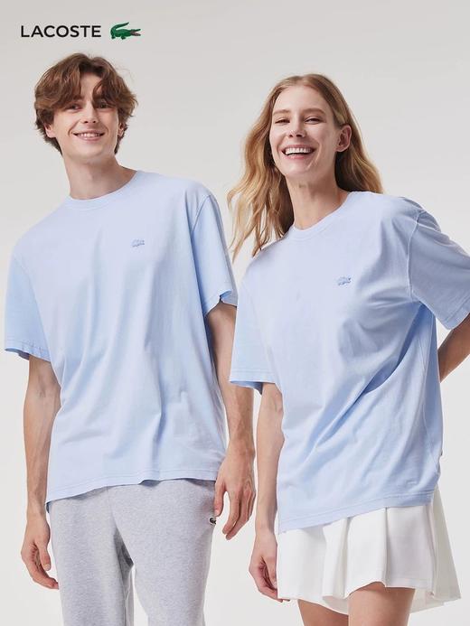 【6.2折 】5楼法国鳄鱼LACOSTE 男女同款圆领丅恤 TH8312-10-IVT吊牌价790 折后价490 商品图0