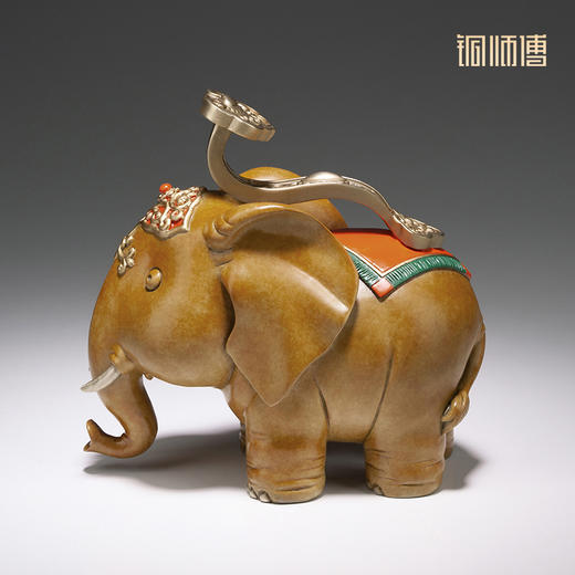 铜师傅 铜摆件《吉象如意》家居饰品 客厅装饰品桌面礼物摆件 商品图4