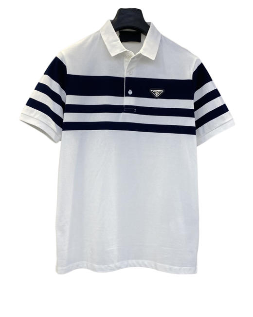 男款条纹短袖polo衫ba020 商品图0