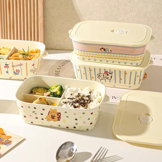 可爱卡通风格陶瓷饭盒便携式便当盒 商品图1