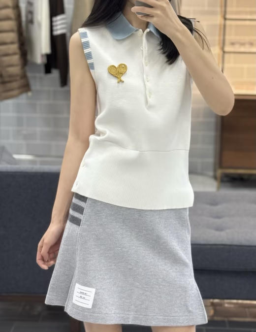 女款无袖针织背心Polo衫ba022 商品图3