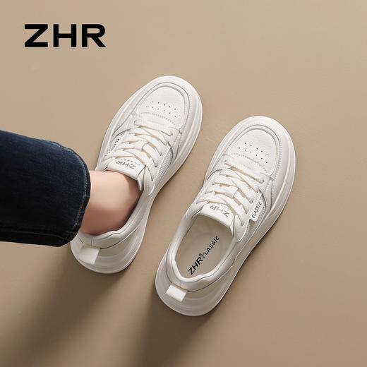 【增高5CM】ZHR则则厚底板鞋女2026夏季新款网面透气增高休闲鞋女 商品图1