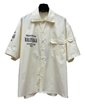 男款印花短袖衬衫zh004