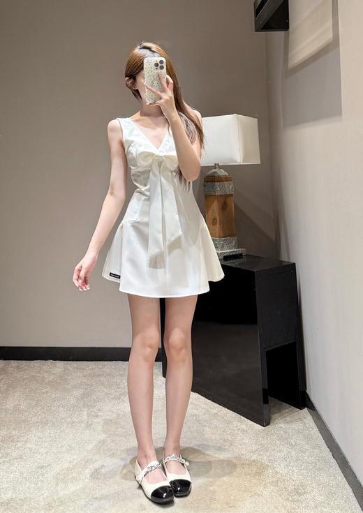女款V领蝴蝶结背心连衣裙ba017 商品图3