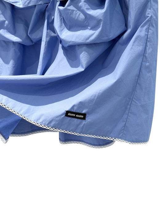 女款棉质蕾丝边双袋半裙la017 商品图2