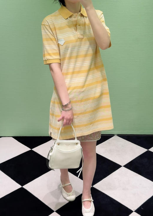 女款polo领条纹连衣裙ji020 商品图3