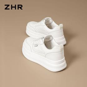 ZHR则则厚底内增高小白鞋女鞋春季新款超轻松糕底休闲运动鞋板鞋