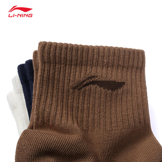 【119元任选3包】李宁袜子新款短袜3双装一包AWTW007 商品图10