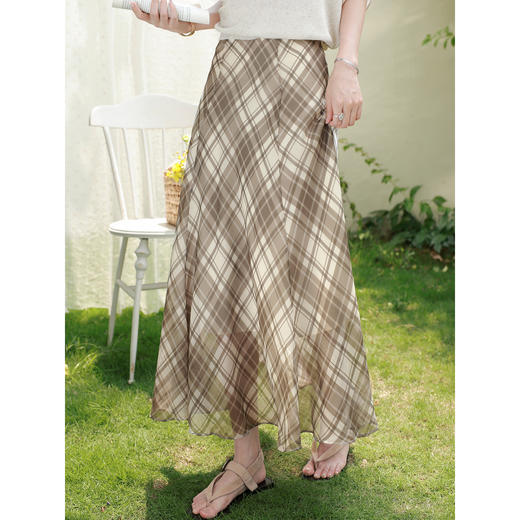 鹿向南【0428/20:00新品前1小时7折限量100件】绿色半身裙 商品图2