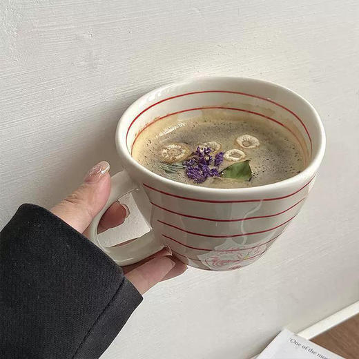 北欧风家用办公室早餐杯大号马克杯高颜值咖啡杯 商品图1