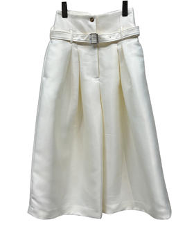 女款高腰褶裥A字裙裤ba010