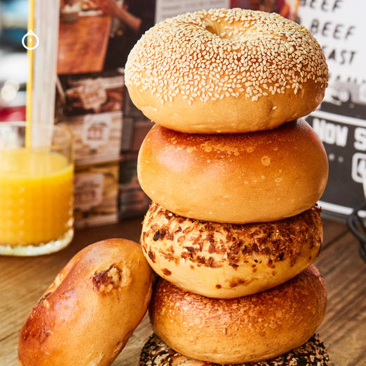 企鹅市集|贝果组合 外酥内软bagel 韧劲十足 纽约式贝果 早餐面包 新鲜制作 商品图1