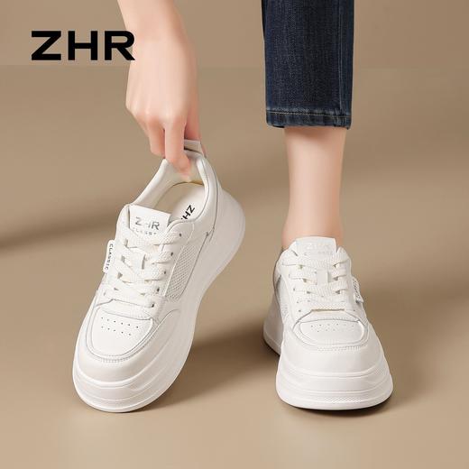 【增高5CM】ZHR则则厚底板鞋女2026夏季新款网面透气增高休闲鞋女 商品图5