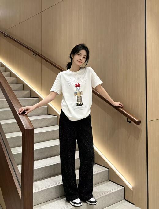 纯元！少量！ 订单余！ GAN*I x Disney黛丝烫钻印花短袖T恤！ 商品图11
