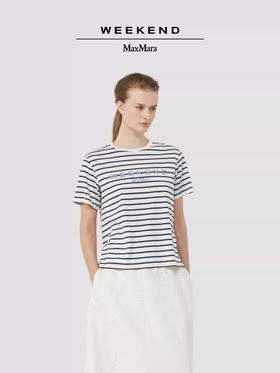 2FWeekend MaxMara 26春夏女装棉质圆领短袖T恤吊牌价1700元