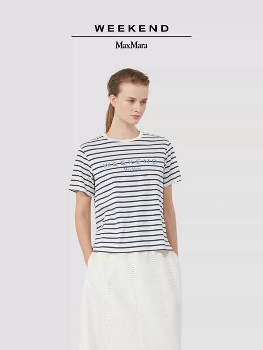 2FWeekend MaxMara 26春夏女装棉质圆领短袖T恤吊牌价1700元 商品图0
