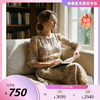 PALUOPO/PL桑蚕丝圆领减龄收腰显瘦真丝连衣裙ES250829Z 商品缩略图0