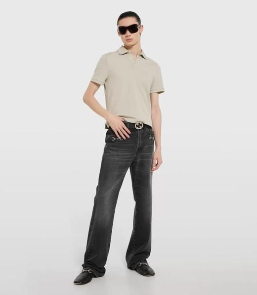 男款棉质锁扣牛仔裤长裤hu012 商品图3