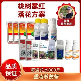 桃树露红+落花套餐   高效防治桃蚜   防虫防病   两遍药  每遍800-900斤水