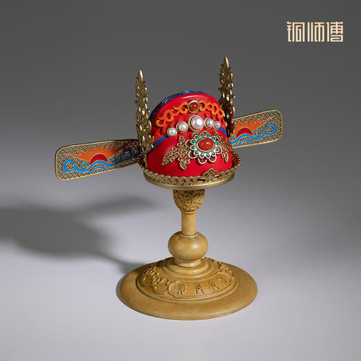 铜师傅 铜摆件《状元及第》状元帽 桌面家居工艺品客厅摆件 商品图2