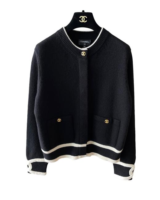 女款拼色针织开衫毛衣he025 商品图0