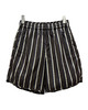男款麻料刺绣条纹短裤 可配套装zo 商品缩略图0