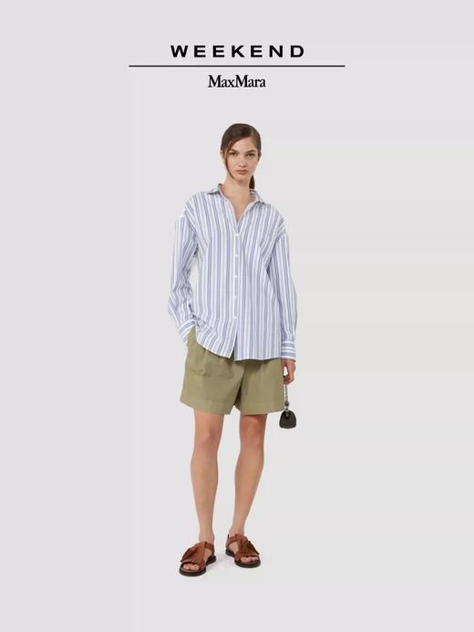 2FWeekend MaxMara 26春夏女装棉质宽松条纹衬衣吊牌价4300元 商品图0