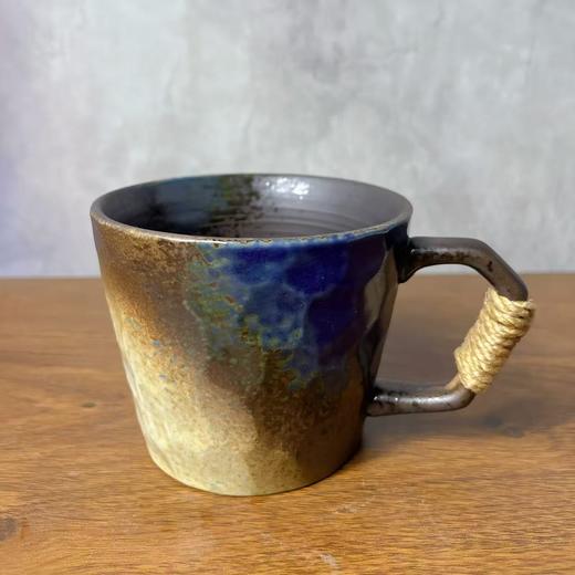 复古粗陶窑变美式咖啡杯马克杯大号陶瓷家用高颜值杯子 商品图4