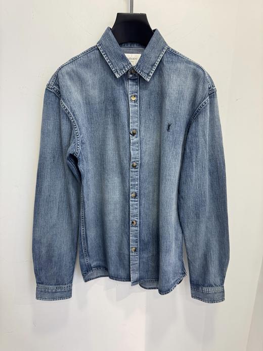 中性款logo牛仔衬衫外套024 商品图0