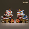 铜师傅《狮舞吉祥》客厅桌面铜狮子摆件 家居装饰工艺品 乔迁礼物 商品缩略图1