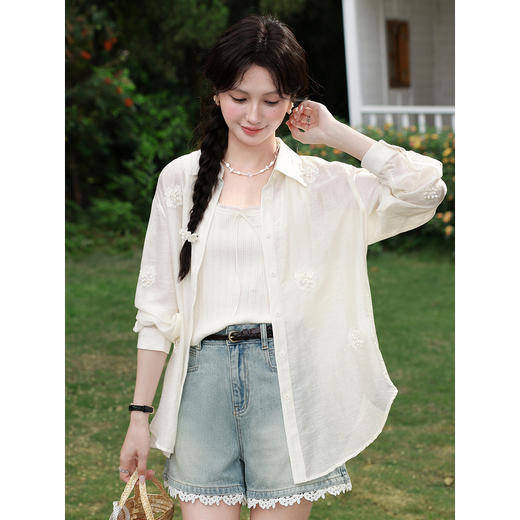 鹿向南【0428/20:00新品前1小时7折限量100件】米白色背心 商品图1