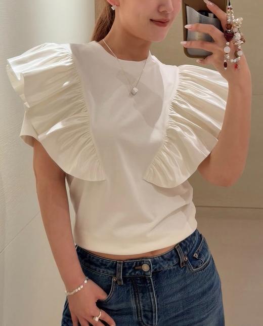 女款飞袖短袖上衣ba 商品图3