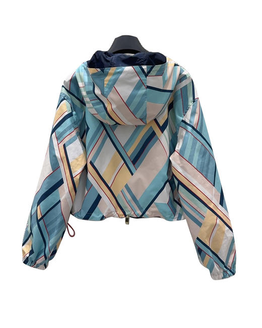 女款几何印花双面穿外套短裤套装la011 商品图1