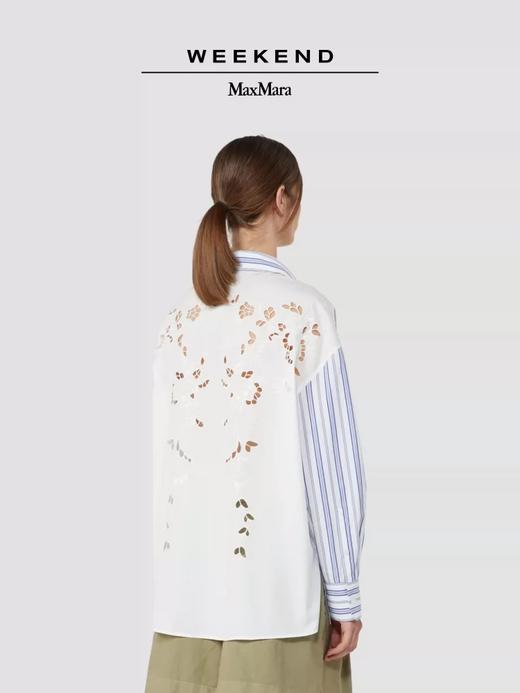 2FWeekend MaxMara 26春夏女装棉质宽松条纹衬衣吊牌价4300元 商品图1