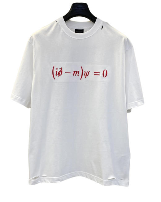 中性款刺绣破洞短袖T恤ba004 商品图0