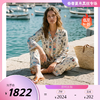 南法SJD/soie jardin新品巴黎奥运纪念主题桑蚕丝定位印花睡衣套装大礼包S342TC29 商品缩略图0
