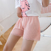 【清凉冰丝❗️女童防走光安全裤】冰丝面料自带凉感，竖纹肌理透气不闷汗，蕾丝裤脚精致温柔，兼顾舒适与防走光，可外穿宽松蕾丝中大儿童打底短裤配裙子QQ 商品缩略图0