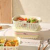 可爱卡通风格陶瓷饭盒便携式便当盒 商品缩略图3