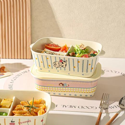 可爱卡通风格陶瓷饭盒便携式便当盒 商品图3