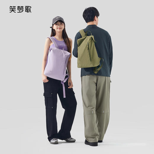 笑梦歌弯月牛角斜挎饺子包 | 一颗苹果重，280T高密度水洗尼龙，35cm黄金尺寸，能装下平板 商品图2