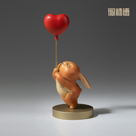铜师傅 铜摆件《心想事成兔》生肖摆件客厅家居工艺品节日礼物 商品图3