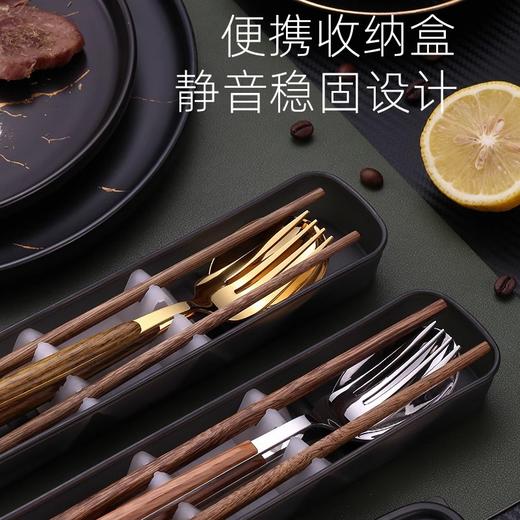 不锈钢防烫勺筷套装便携餐具旅行必备 商品图2