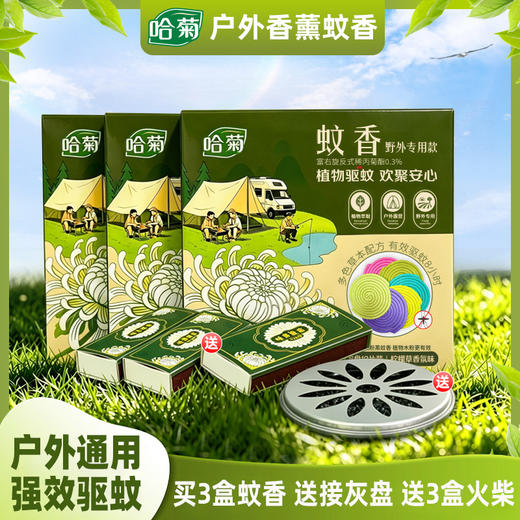 五一家庭欢聚露营必备【哈菊-户外专用款蚊香】柠檬草香氛，植物驱蚊.欢聚安心，全国包邮 商品图1