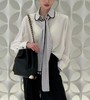 女款丝质领带长袖衬衫ba 商品缩略图3