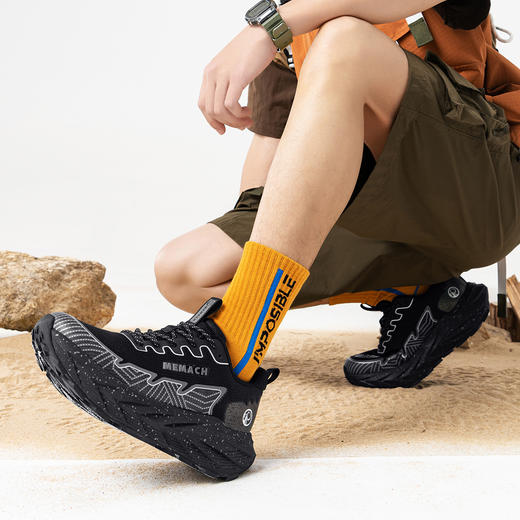 【高耐折网+TPU材质 二次橡塑发泡】防滑耐磨缓高弹震休闲跑鞋 商品图2