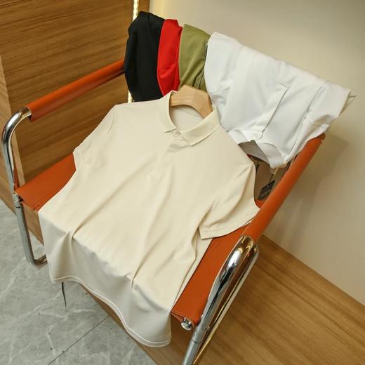 柜同步快干透气高密珠地弹力夏季男士运动暗门襟短袖POLO衫T恤 商品图1